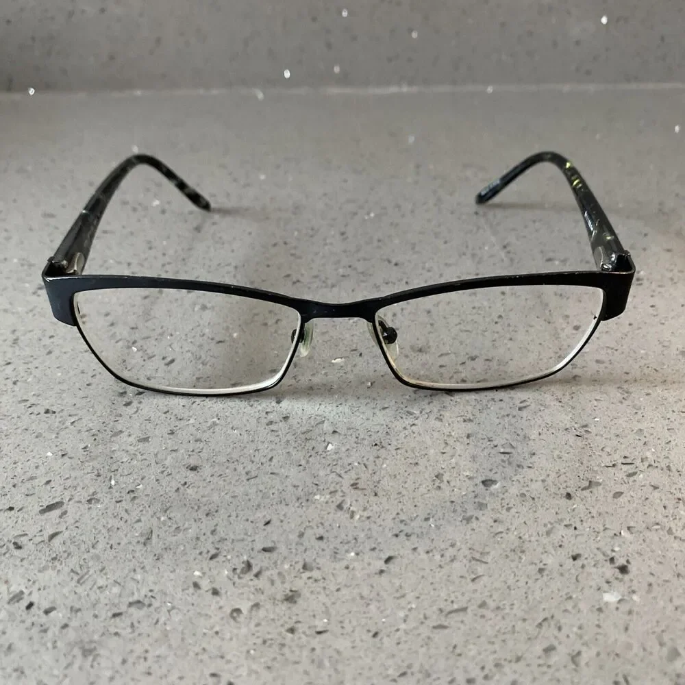 HELIUM PARIS Eyeglasses FRAMES ONLY 4234 MBLK 53 [] 15 135 Flex Hinges Italy